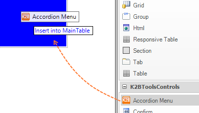 K2BAccordionMenuInWebForm