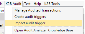 K2BAuditAuditImpactAuditTriggers