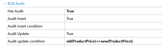K2BAuditAuditUpdateCondition